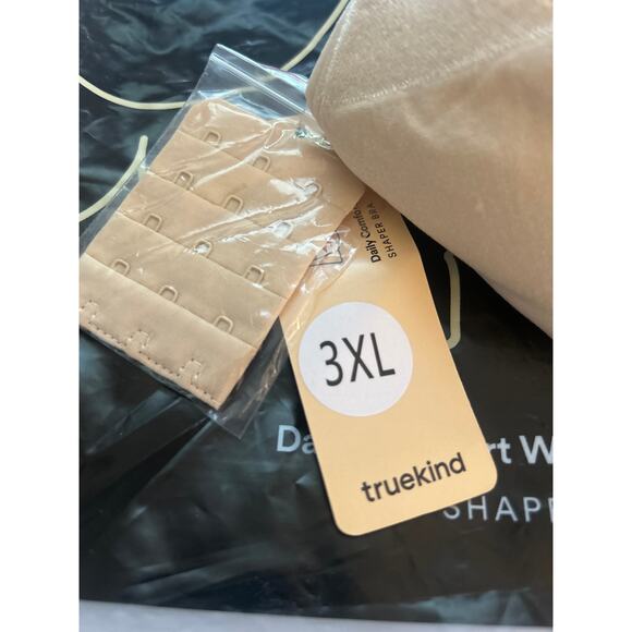 Truekind Daily Comfort Wirefree Shaper Shaping Bra Beige 3XL XXXL New - Picture 10 of 11